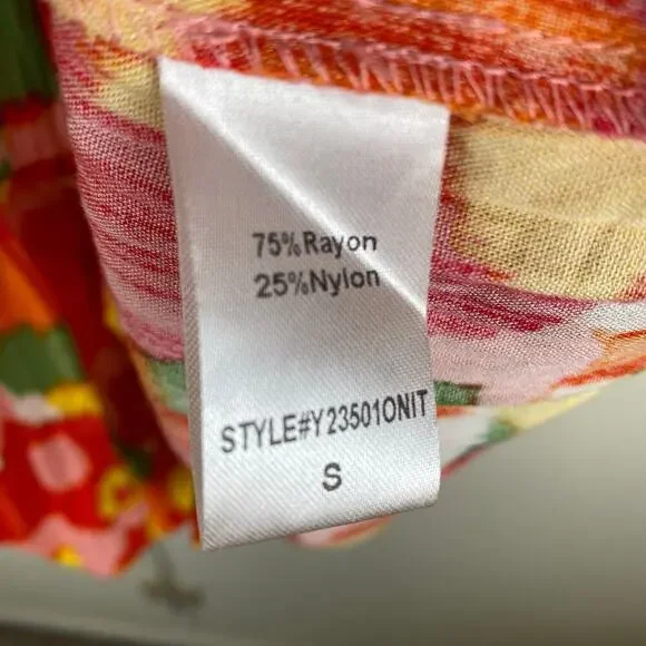 Tuckernuck Pomander Place Kenzo Magnolia Watercolor Dress Size Small - Picture 12 of 14